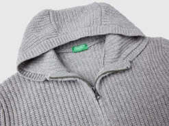 Jacket in pure Shetland wool