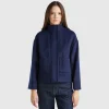 Jacket in recycled wool blend
