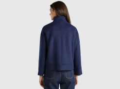 Jacket in recycled wool blend