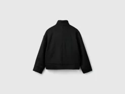 Jacket in recycled wool blend
