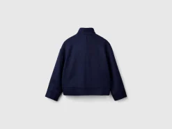 Jacket in recycled wool blend