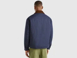 Jacket with check lining