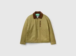 Jacket with checked lining