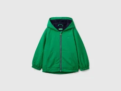 Jacket with oversized hood