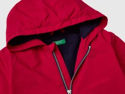 Jacket with oversized hood