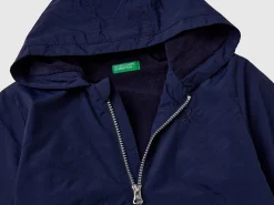 Jacket with oversized hood