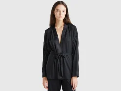 Jacket with silk details