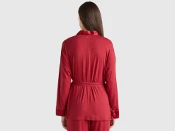 Jacket with silk details
