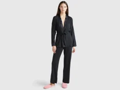 Jacket with silk details