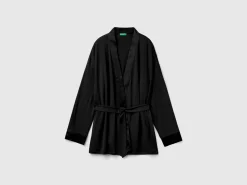 Jacket with silk details