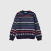 Jacquard sweater in wool blend