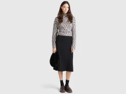 Jacquard turtle neck sweater