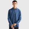 Jean shirt in 100% cotton