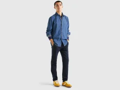 Jean shirt in 100% cotton
