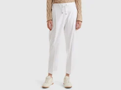 Joggers in stretch cotton