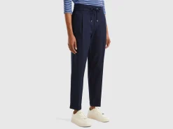 Joggers in stretch cotton