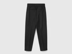 Joggers in stretch cotton