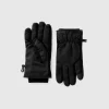 Knit and nylon gloves