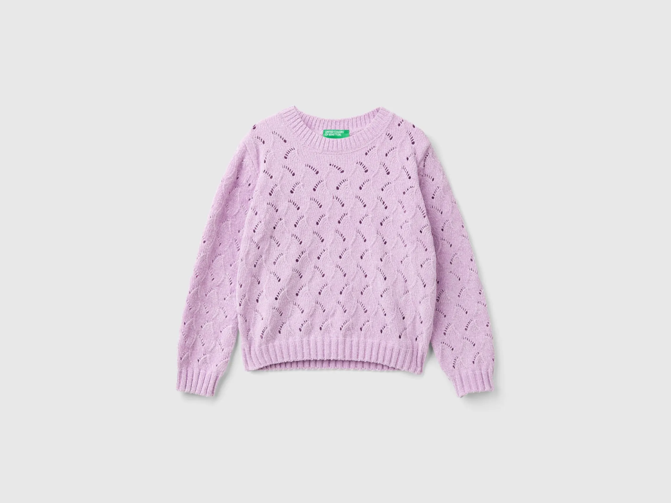 Knit chenille sweater