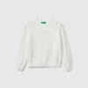 Knit chenille sweater