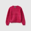 Knit chenille sweater