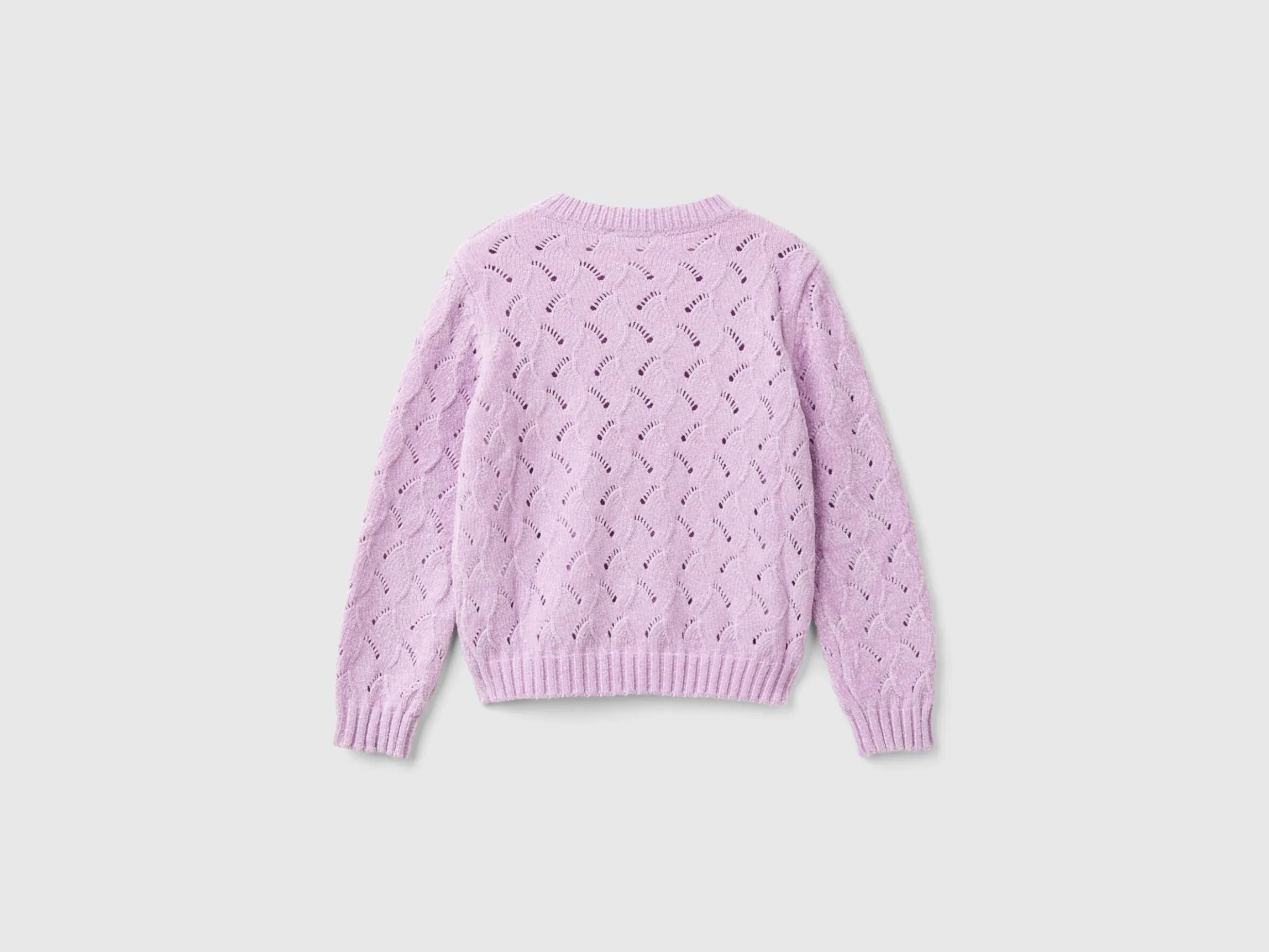 Knit chenille sweater