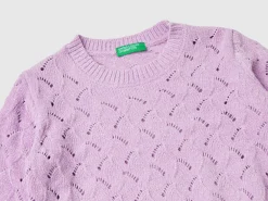 Knit chenille sweater