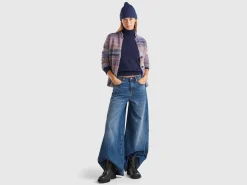 Knit jacket in multicolor wool blend