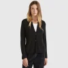 Knit jacket in wool and cashmere blend
