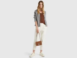 Knit jacket in wool and cashmere blend