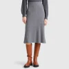 Knit midi skirt