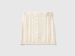 Knit mini skirt