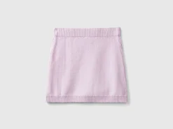 Knit mini skirt
