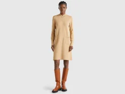 Knit turtle neck dress