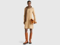 Knit turtle neck dress