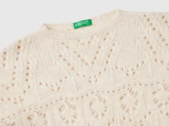 Lace look sweater