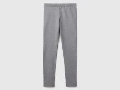 Leggings in stretch cotton with logo