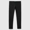 Leggings in stretch cotton with logo