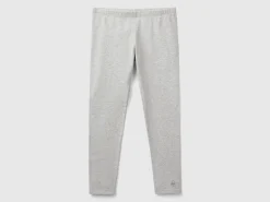 Leggings in stretch cotton with logo