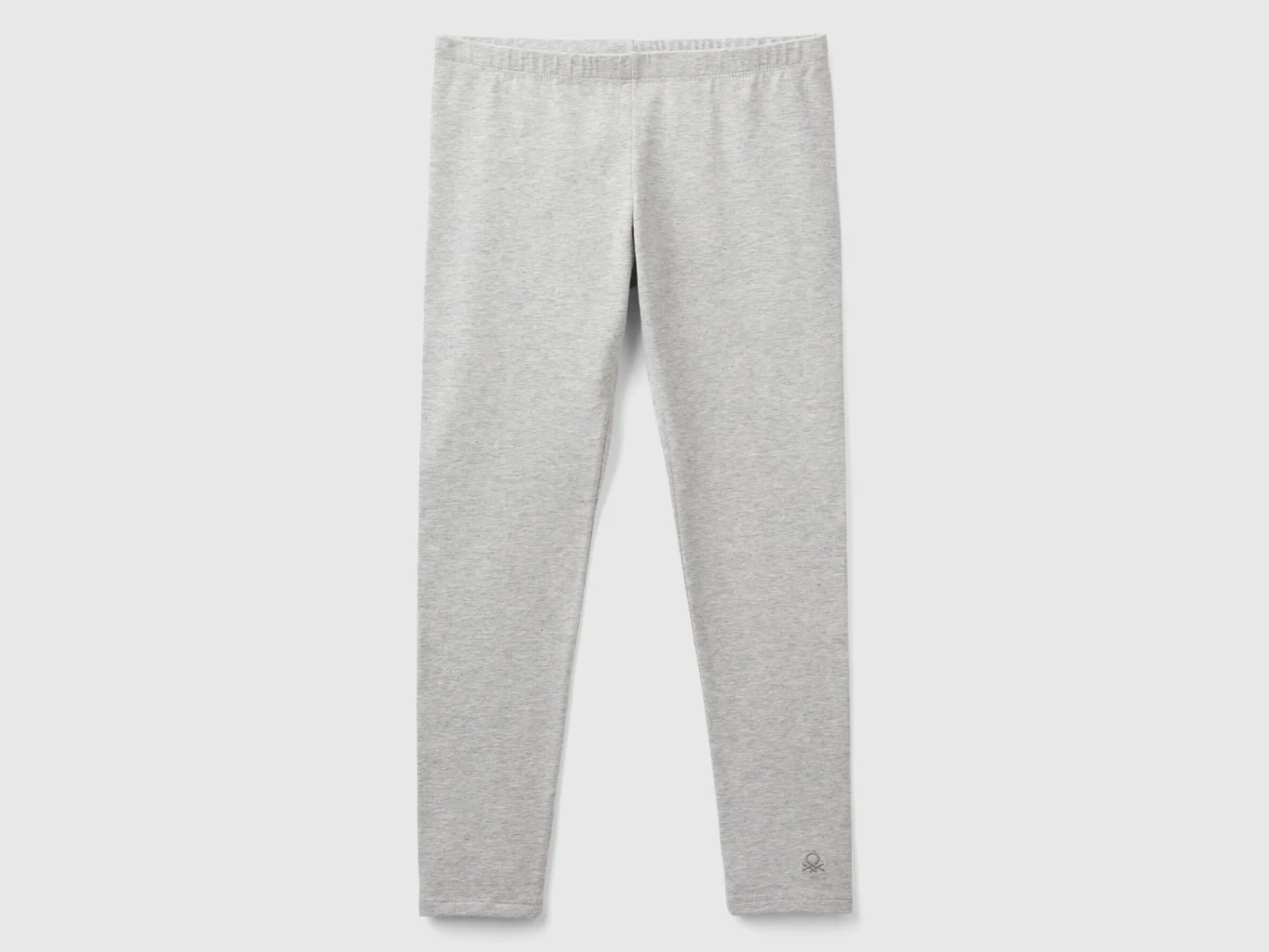 Leggings in stretch cotton with logo