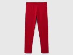 Leggings in stretch cotton with logo