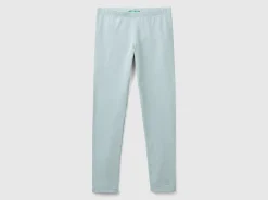 Leggings in stretch cotton with logo