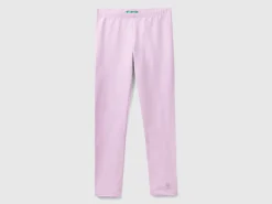 Leggings in stretch cotton with logo