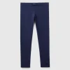 Leggings in stretch cotton with logo