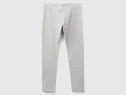 Leggings in stretch cotton with logo
