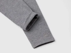 Leggings in stretch cotton with logo