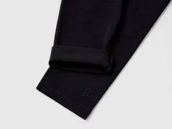 Leggings in stretch cotton with logo