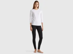 Leggings in stretch cotton