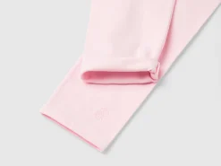 Leggings in stretch cotton with logo
