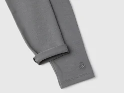 Leggings in stretch cotton with logo